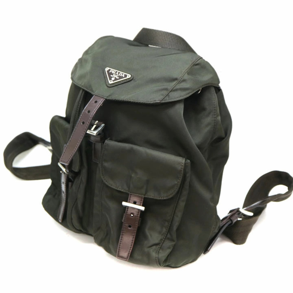 PRADA Backpack Rucksack Daypack Rucksack Green Bag
